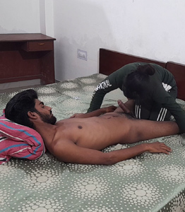 Licking Big Desi Cock